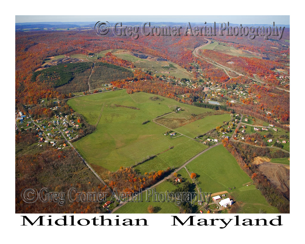 Aerial Photo of Midlothian, Maryland