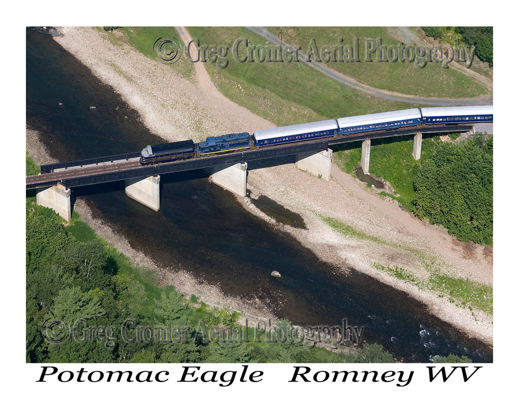 Aerial Photo of Potomac Eagle Scenic Railroad - Hampshire County, WV