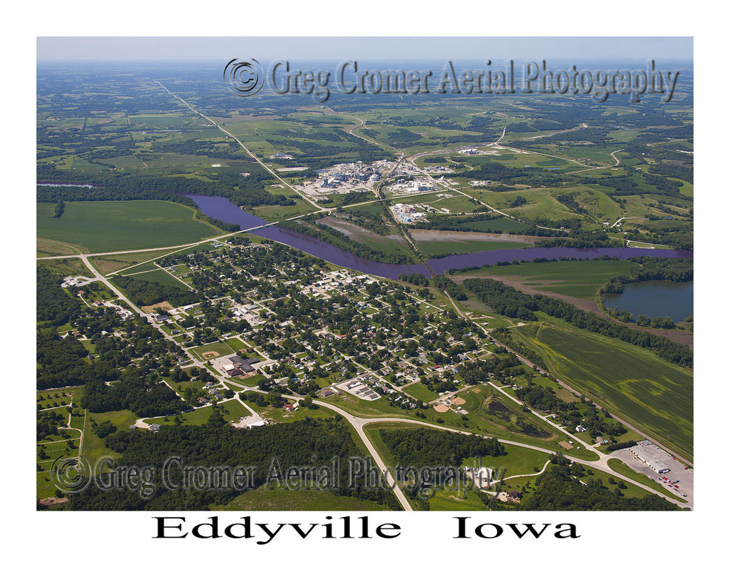 Aerial Photo of Eddyville Iowa