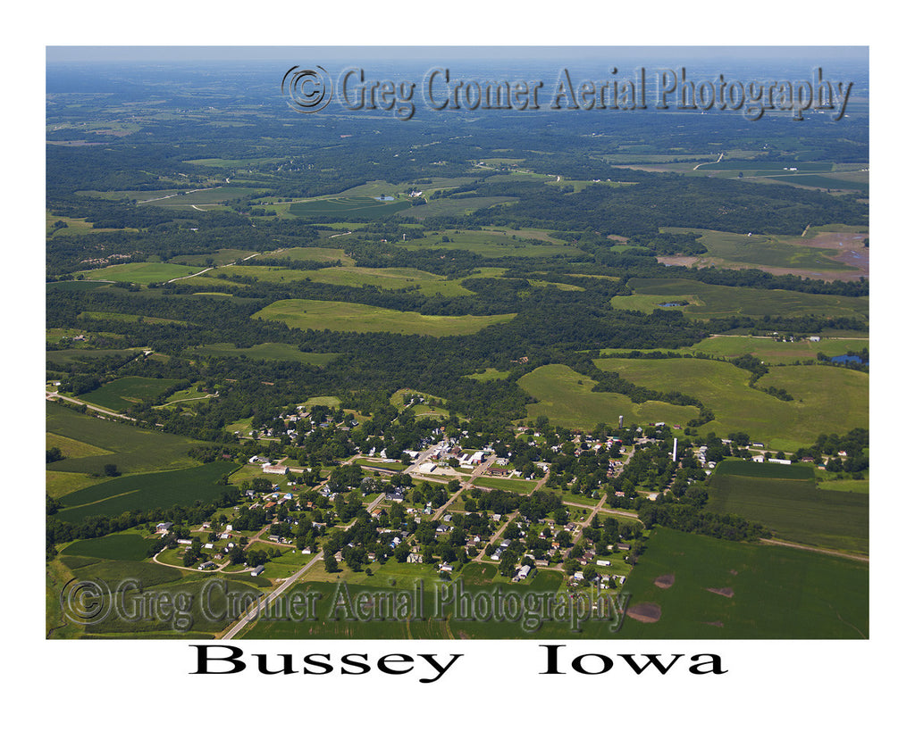 Aerial Photo of Bussey Iowa