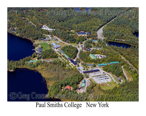 Aerial Photo of Paul Smiths College, New York