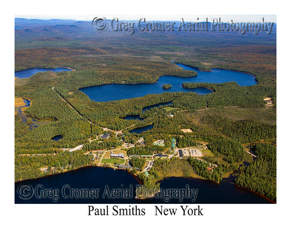 Aerial Photo of Paul Smiths, New York