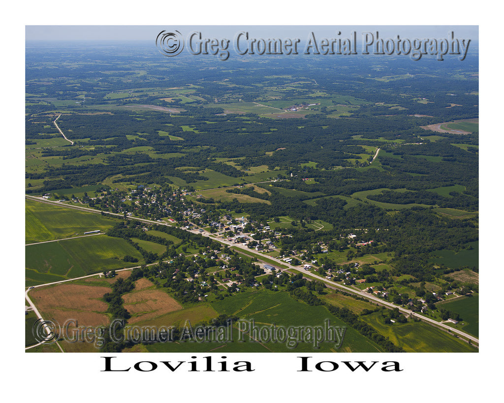 Aerial Photo of Lovilia Iowa