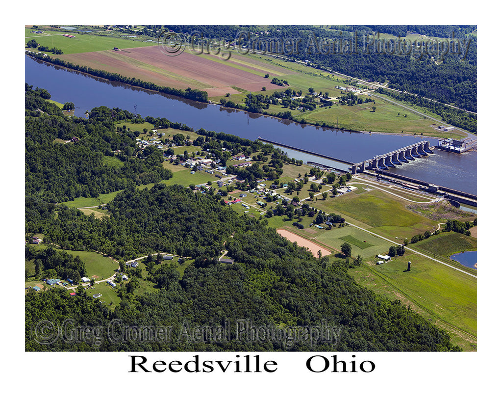 Aerial Photo of Reedsville, Ohio