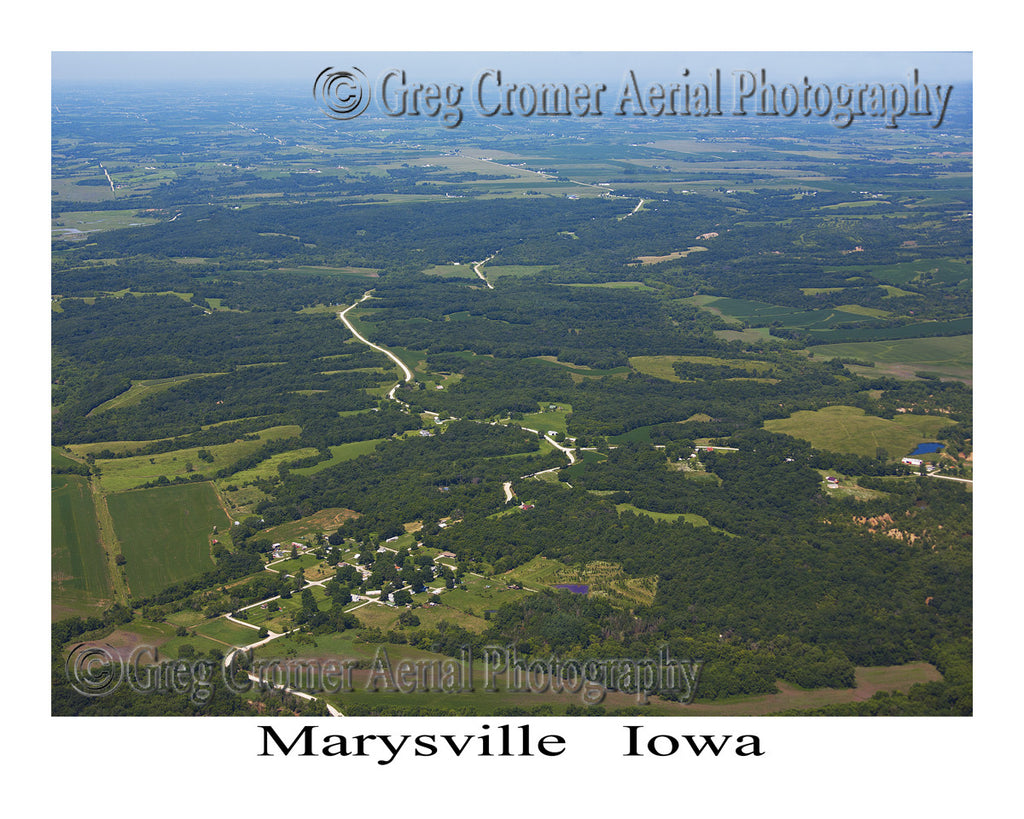 Aerial Photo of Marysville Iowa
