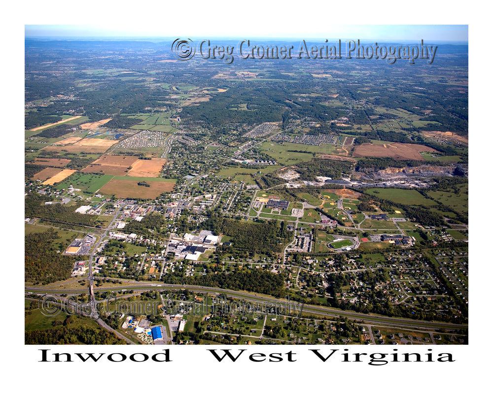 Aerial Photo of Inwood, West Virginia