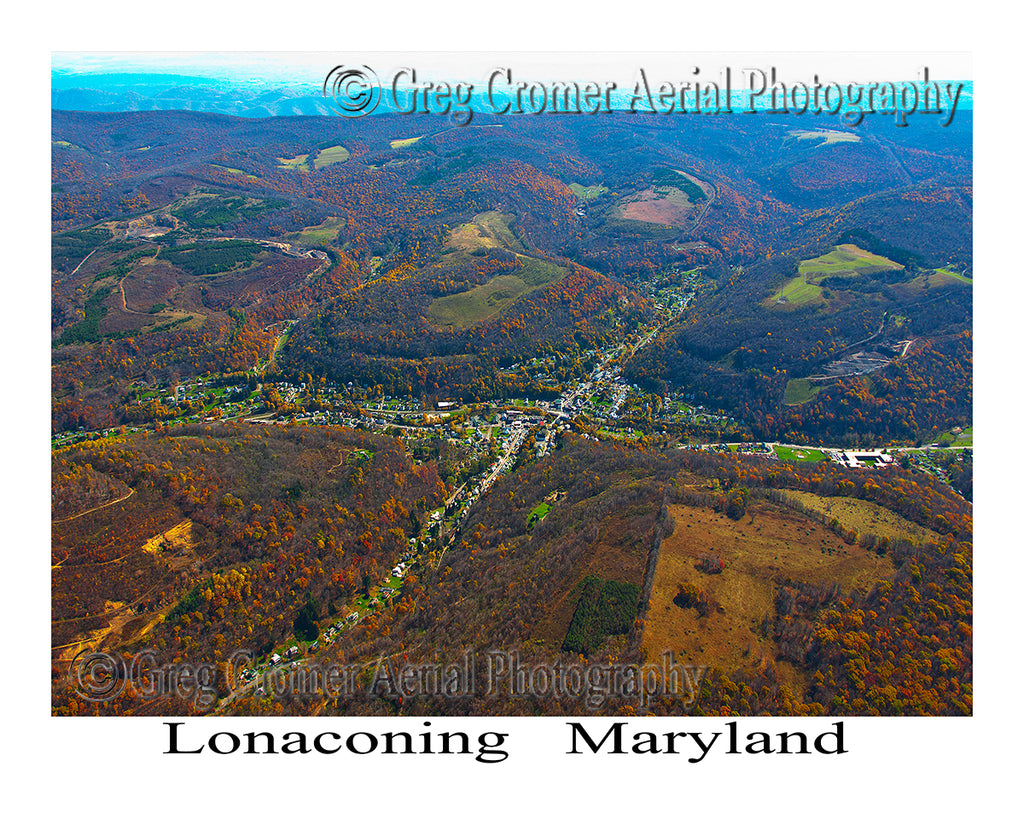 Aerial Photo of Lonaconing, Maryland
