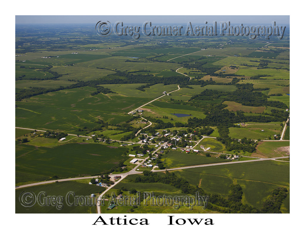 Aerial Photo of Attica Iowa
