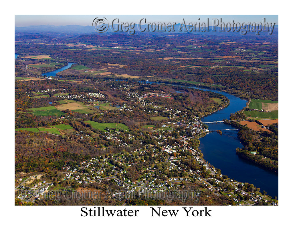 Aerial Photo of Stillwater, New York