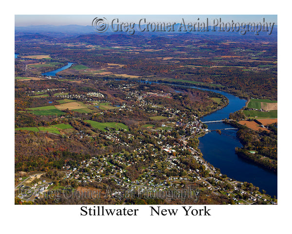 Aerial Photo of Stillwater, New York