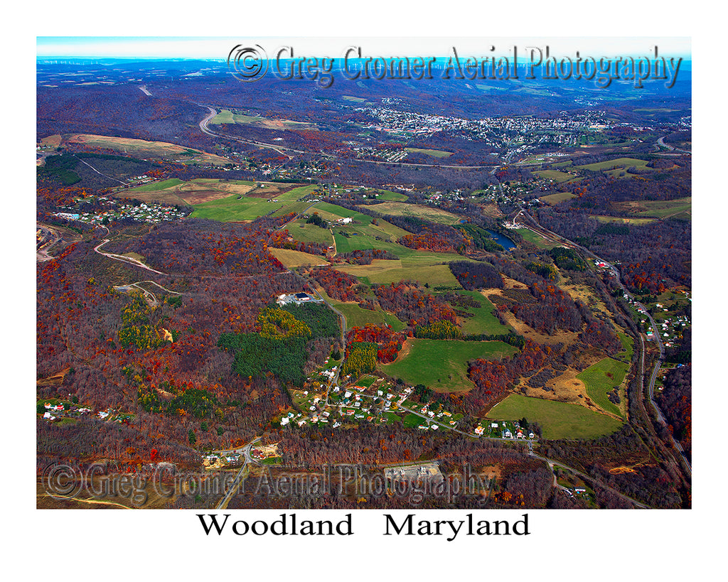 Aerial Photo of Woodland, Maryland