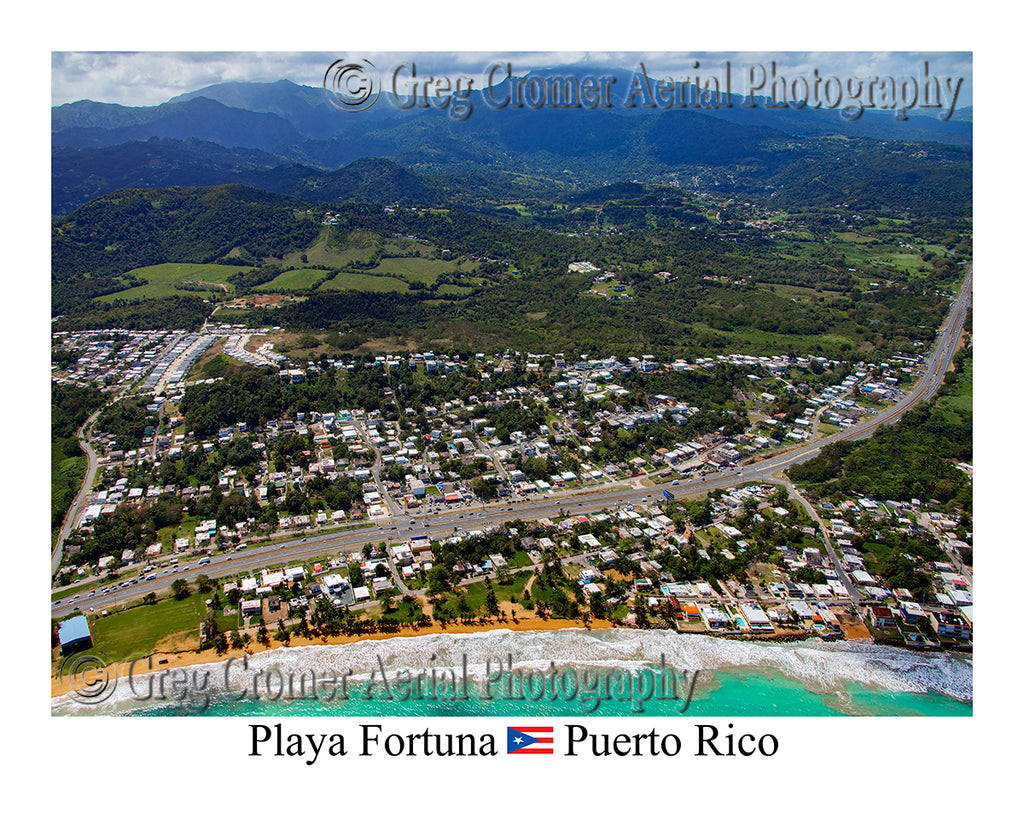 Aerial Photo of Playa Fortuna, Puerto Rico