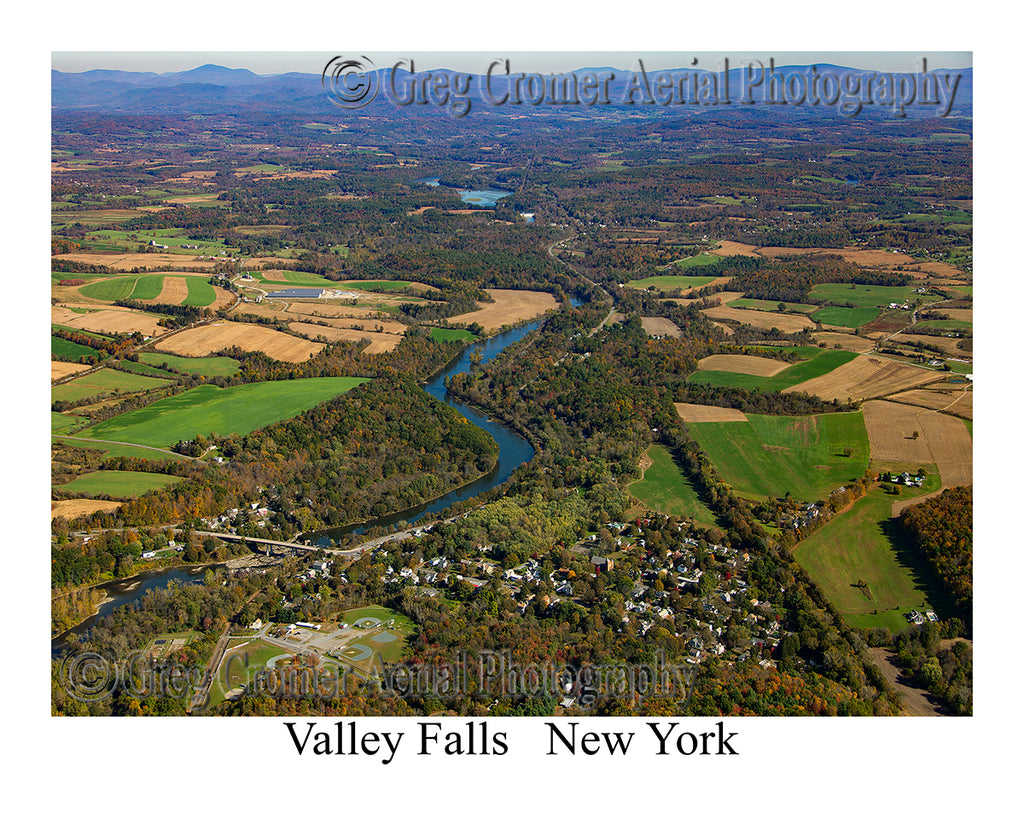 Aerial Photo of Valley Falls, New York