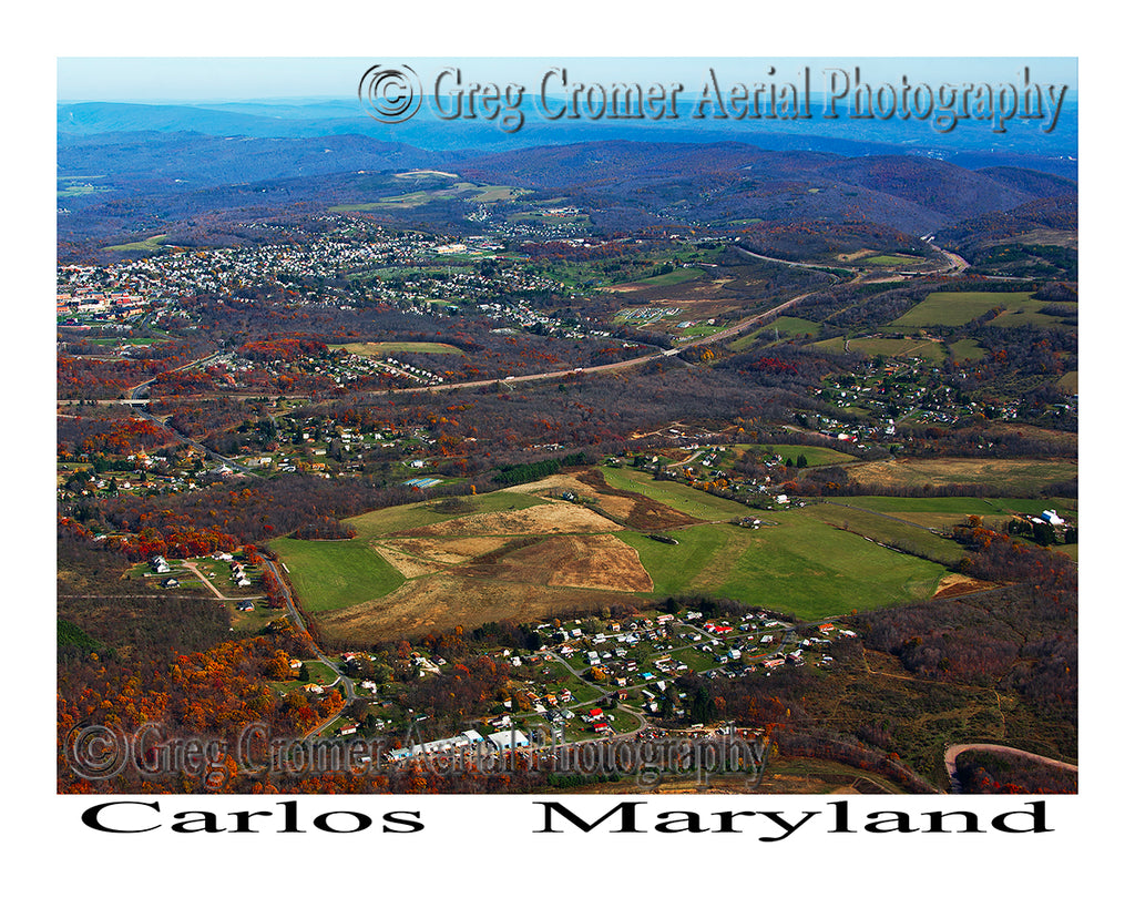 Aerial Photo of Carlos, Maryland