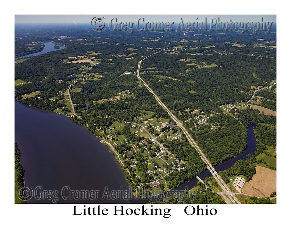 Aerial Photo of Little Hocking, Ohio