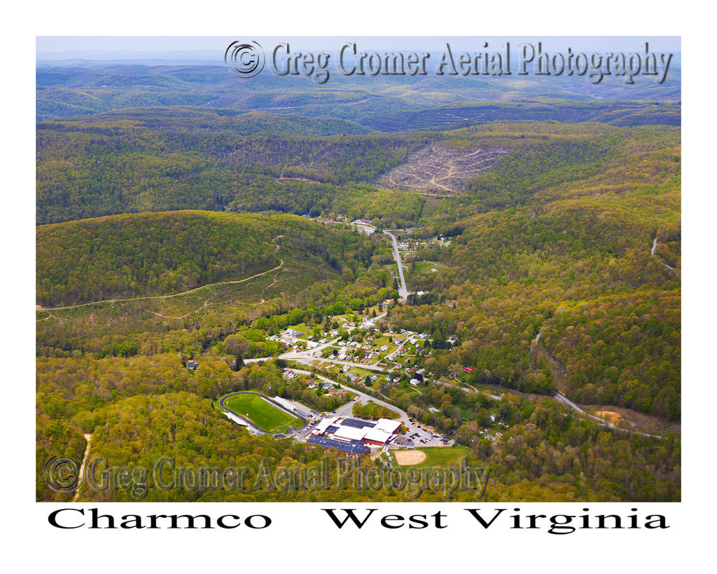 Aerial Photo of Charmco, West Virginia
