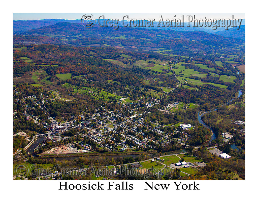 Aerial Photo of Hoosick Falls, Vermont