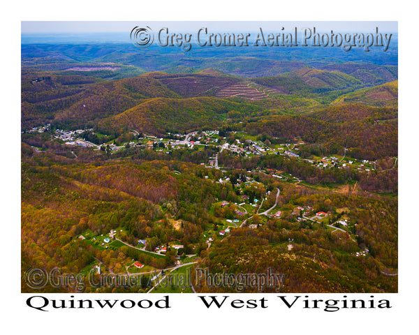 Aerial Photo of Quinwood, West Virginia