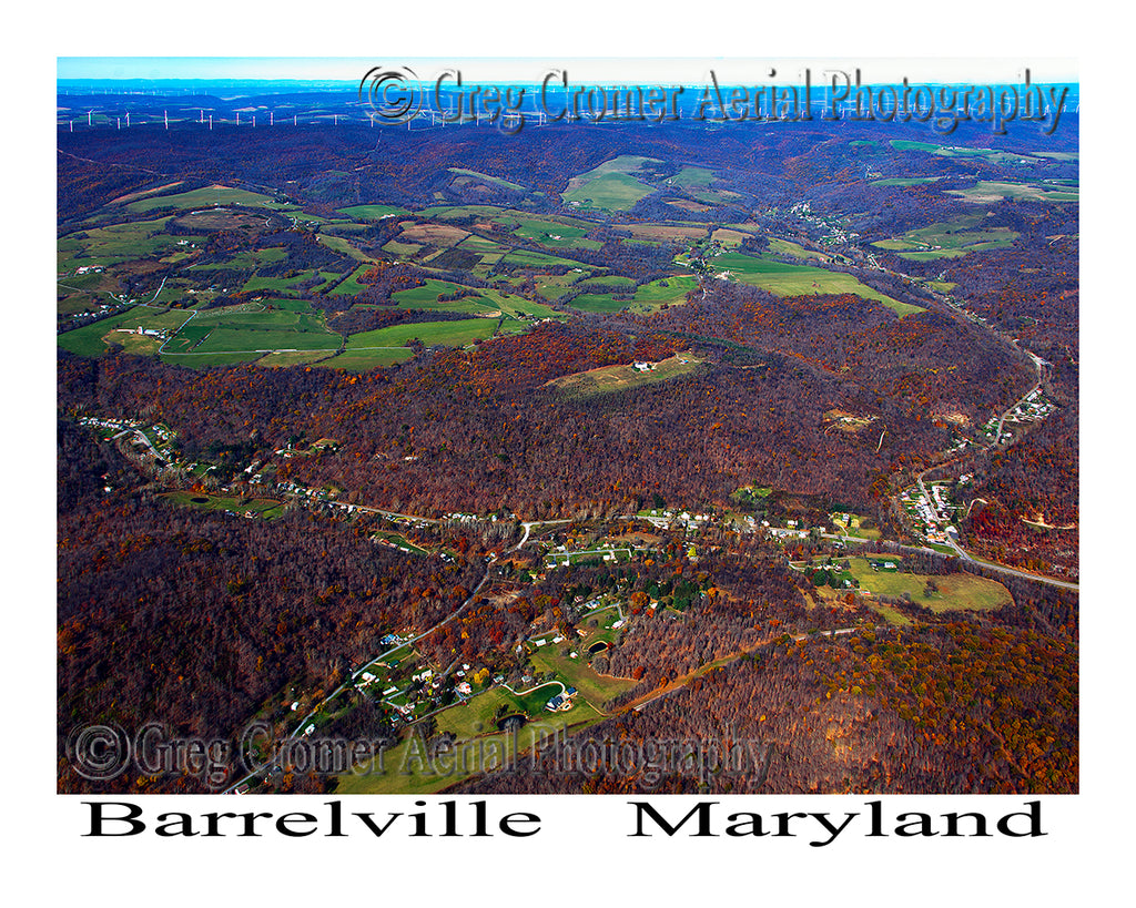 Aerial Photo of Barrelville, Maryland