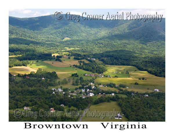 Aerial Photo of Browntown Virginia