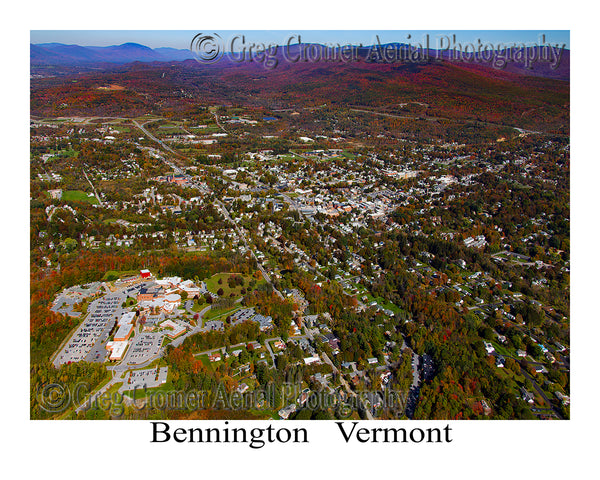 Aerial Photo of Bennington, Vermont