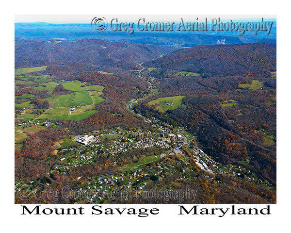 Aerial Photo of Mount Savage, Maryland