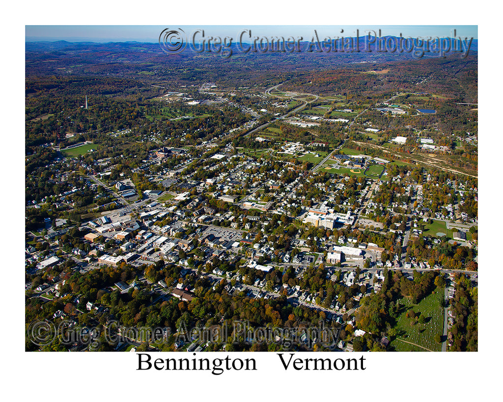 Aerial Photo of Bennington, Vermont