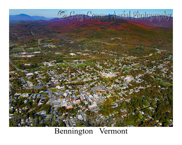 Aerial Photo of Bennington, Vermont