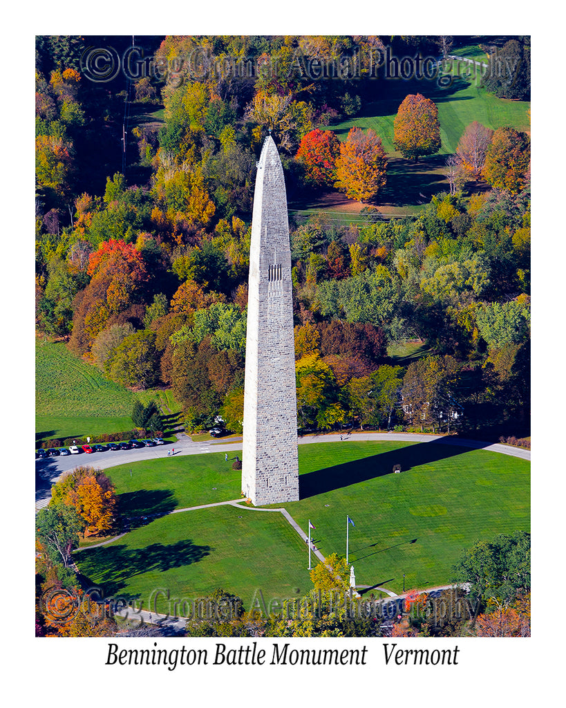 Aerial Photo of Bennington Battle Monument, Bennington, Vermont