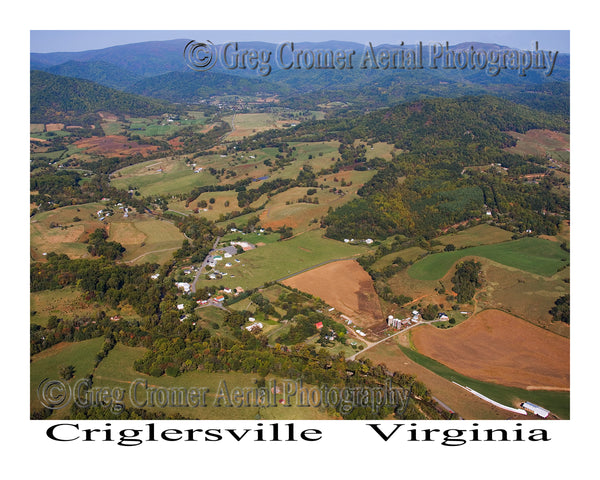 Aerial Photo of Criglersville, Virginia
