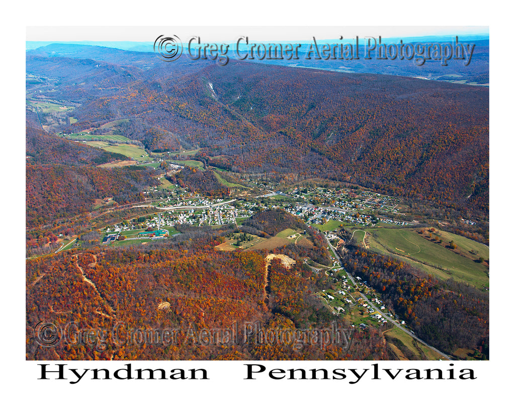 Aerial Photo of Hyndman, Pennsylvania