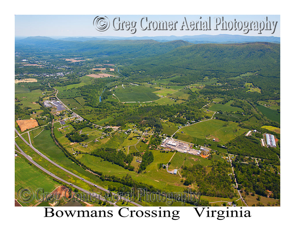 Aerial Photo of Bowman's Crossing, Virginia