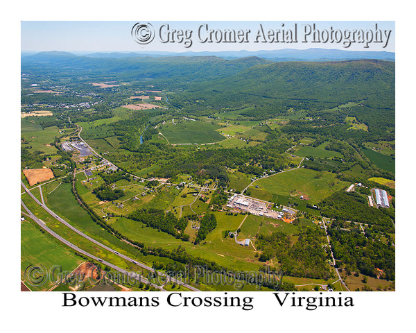 Aerial Photo of Bowman's Crossing, Virginia