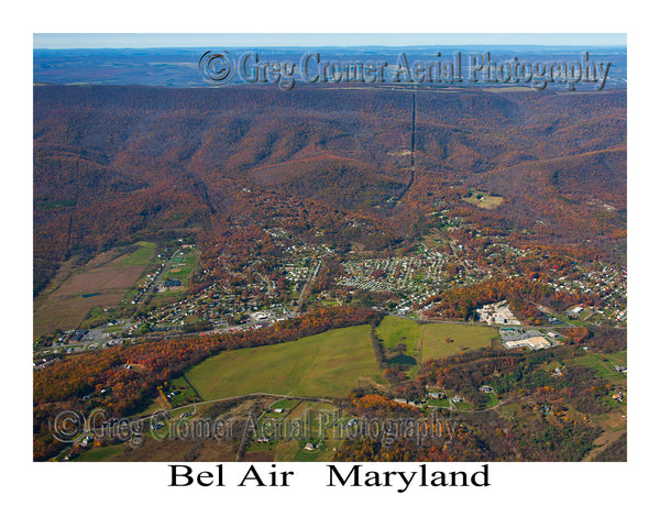 Aerial Photo of Bel Air, Maryland