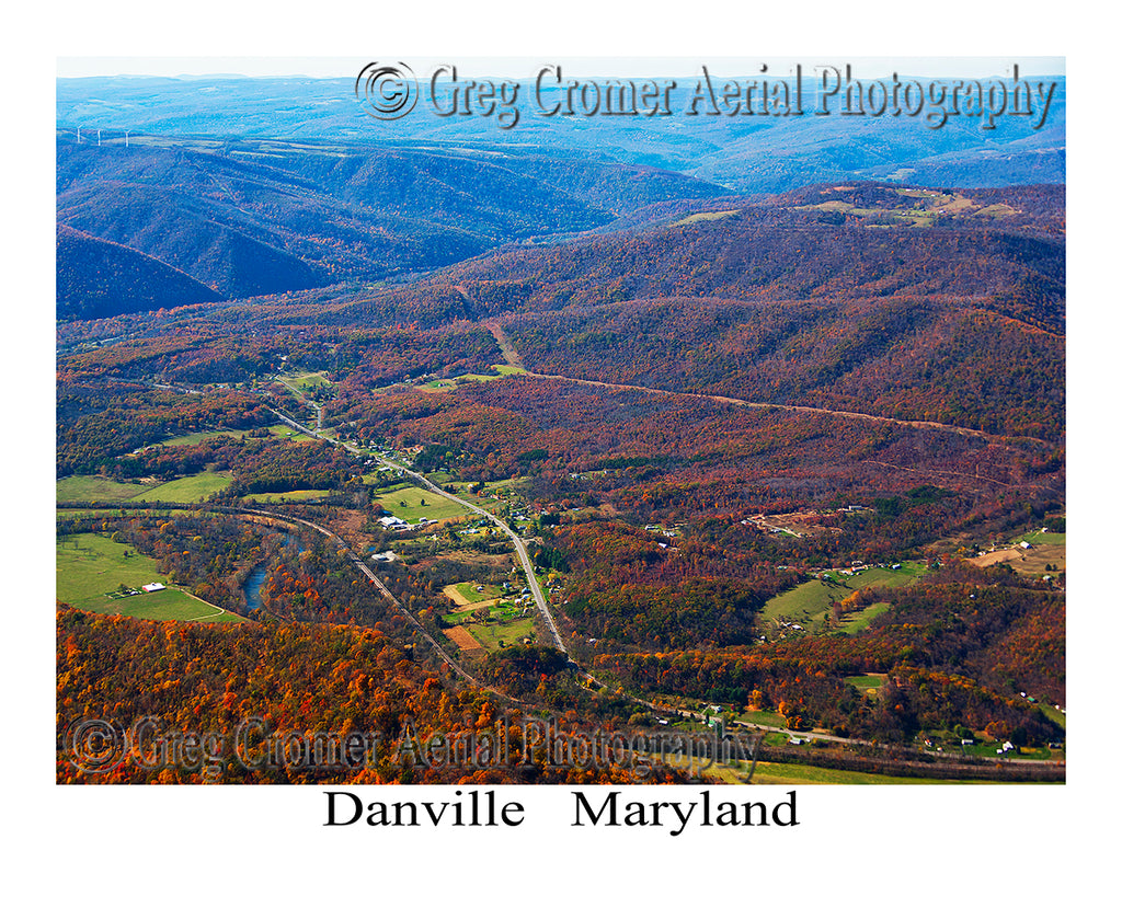 Aerial Photo of Danville, Maryland
