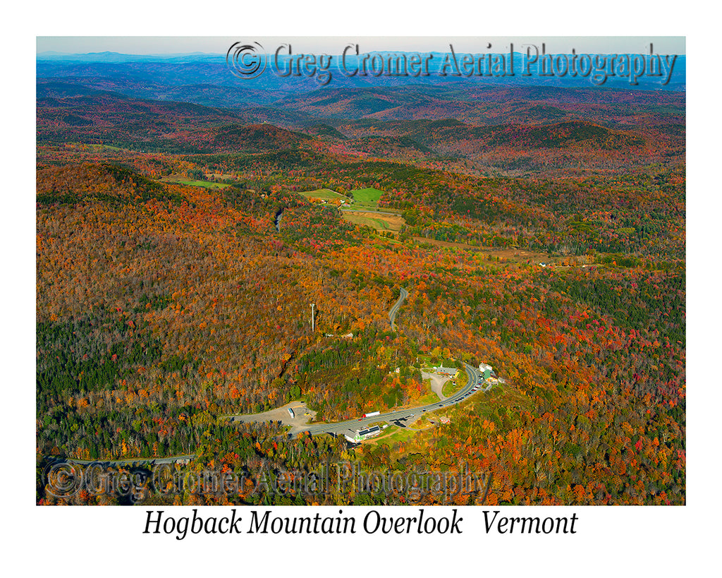 Aerial Photo of Hogback Mountain Overlook, Vermont