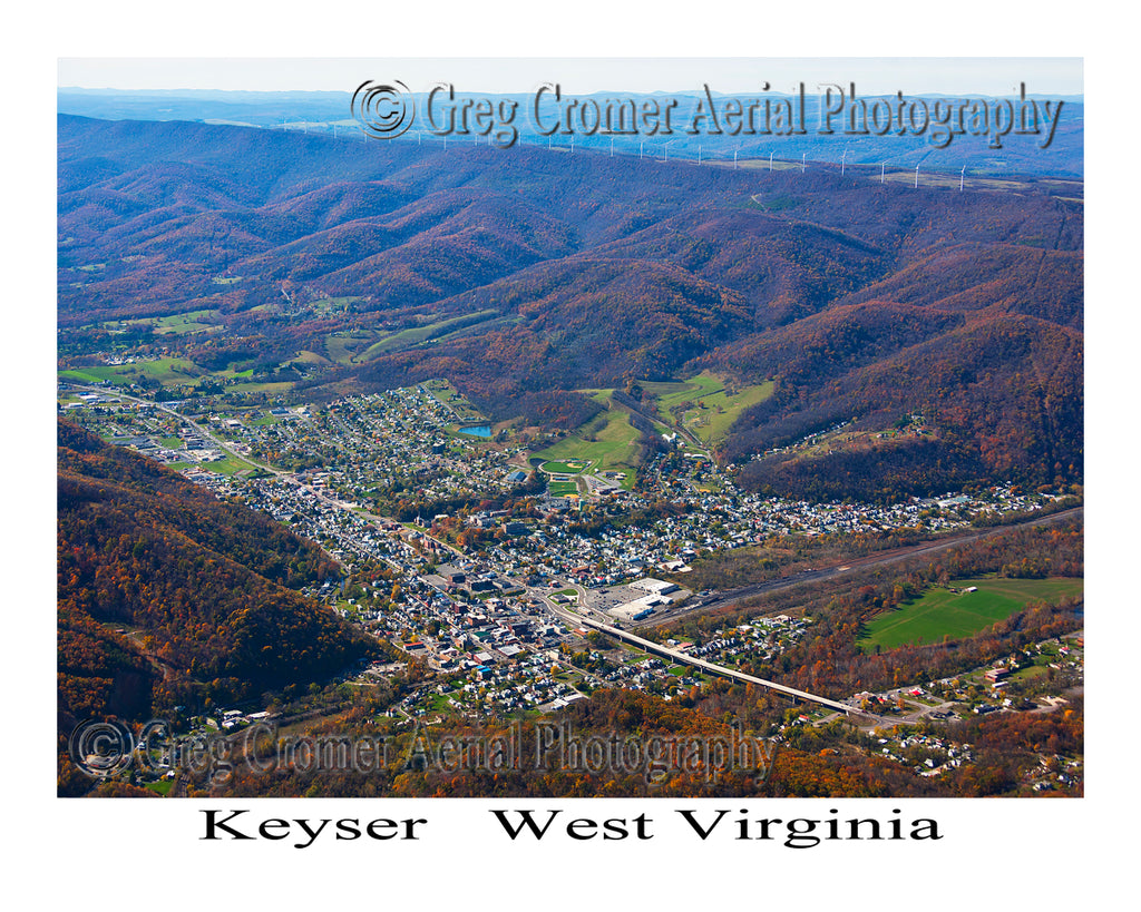 Aerial Photo of Keyser, West Virginia