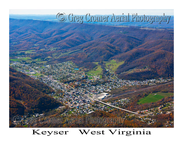Aerial Photo of Keyser, West Virginia