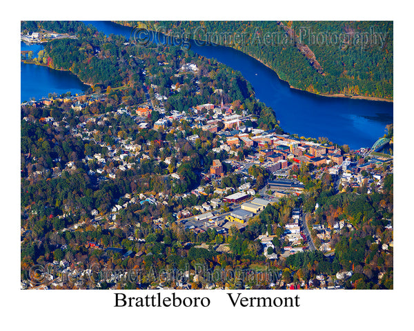 Aerial Photo of Brattleboro, Vermont