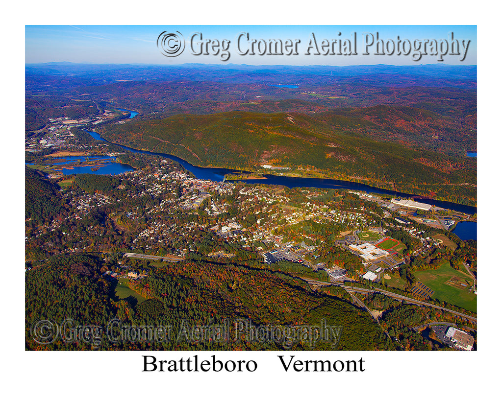 Aerial Photo of Brattleboro, Vermont