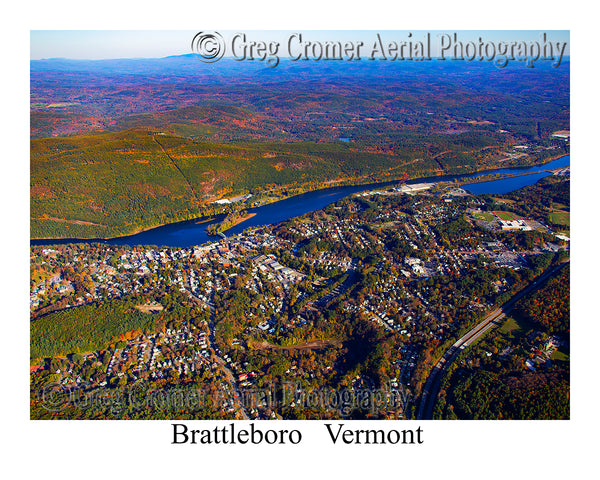 Aerial Photo of Brattleboro, Vermont