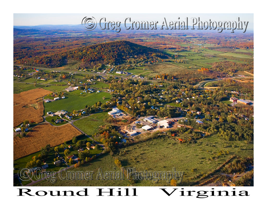 Aerial Photo of Round Hill, Virginia (Frederick County)