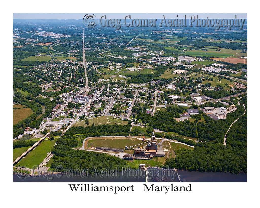 Aerial Photo of Williamsport, Maryland
