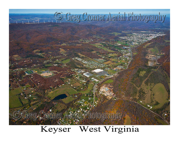 Aerial Photo of Keyser, West Virginia