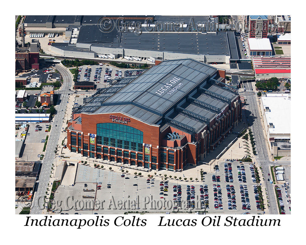 Aerial Photo of Indianapolis Colts - Lucas Oil Stadium - Indianapolis, Indiana