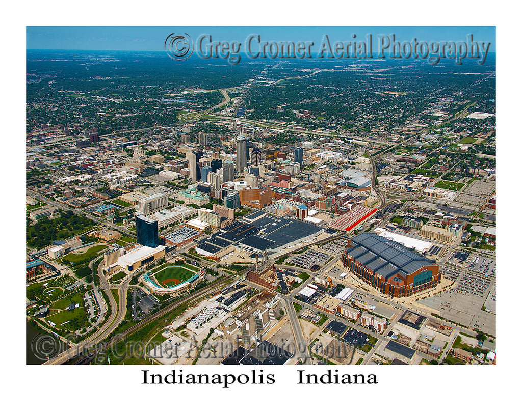Aerial Photo of Indianapolis, Indiana