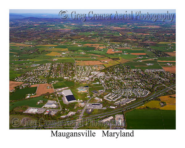 Aerial Photo of Maugansville, Maryland