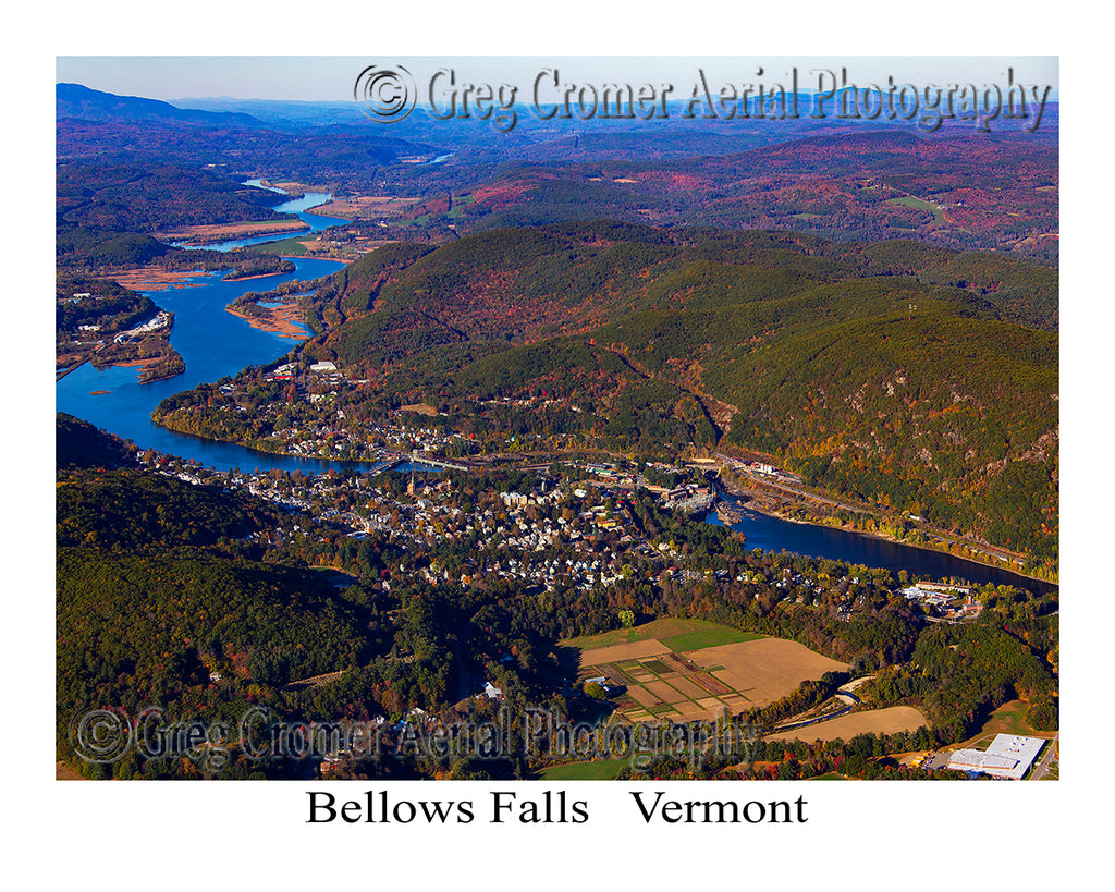 Aerial Photo of Bellows Falls, Vermont
