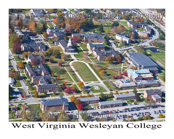 Aerial Photo of West Virginia Wesleyan College, Buckhannon, West Virginia