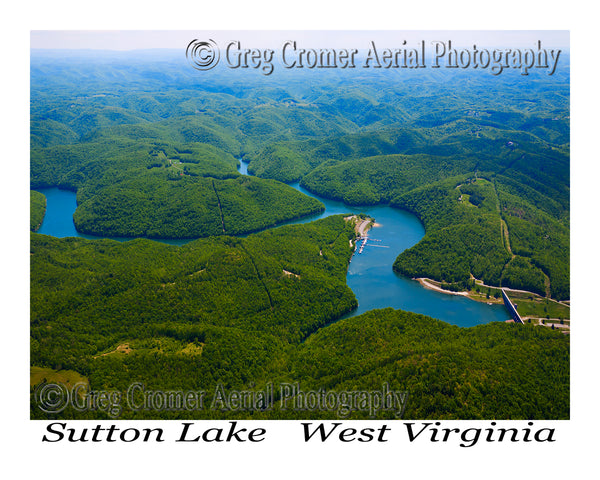 Aerial Photo of Sutton Lake, West Virginia